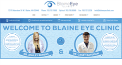 Desktop Screenshot of blaineeyeclinic.com